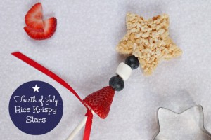 America: Happy Fourth of July with Rice Krispy Stars