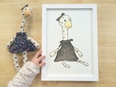 Your child’s toy, hand drawn as a forever keepsake