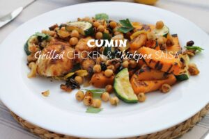 Cumin Grilled Chicken & Chickpea Salsa Recipe