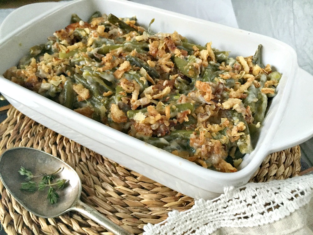 Green Bean Casserole Recipe Christmas Dinner or Thanksgiving