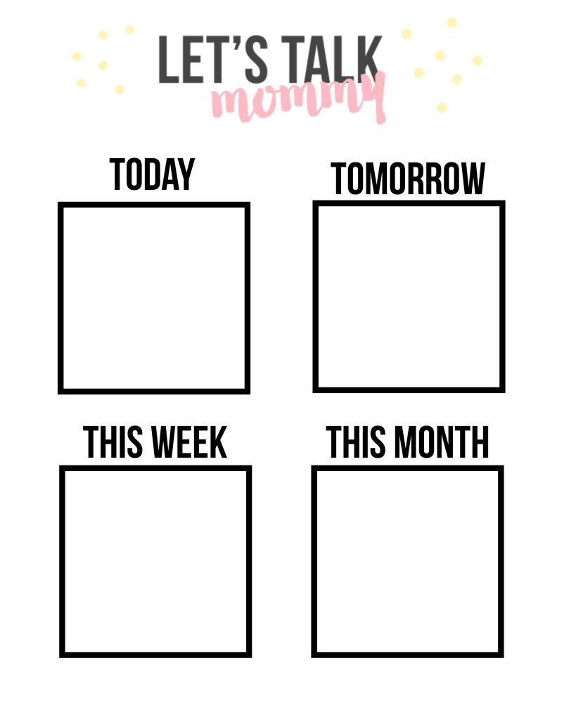 Printable To DO List in priority category boxes