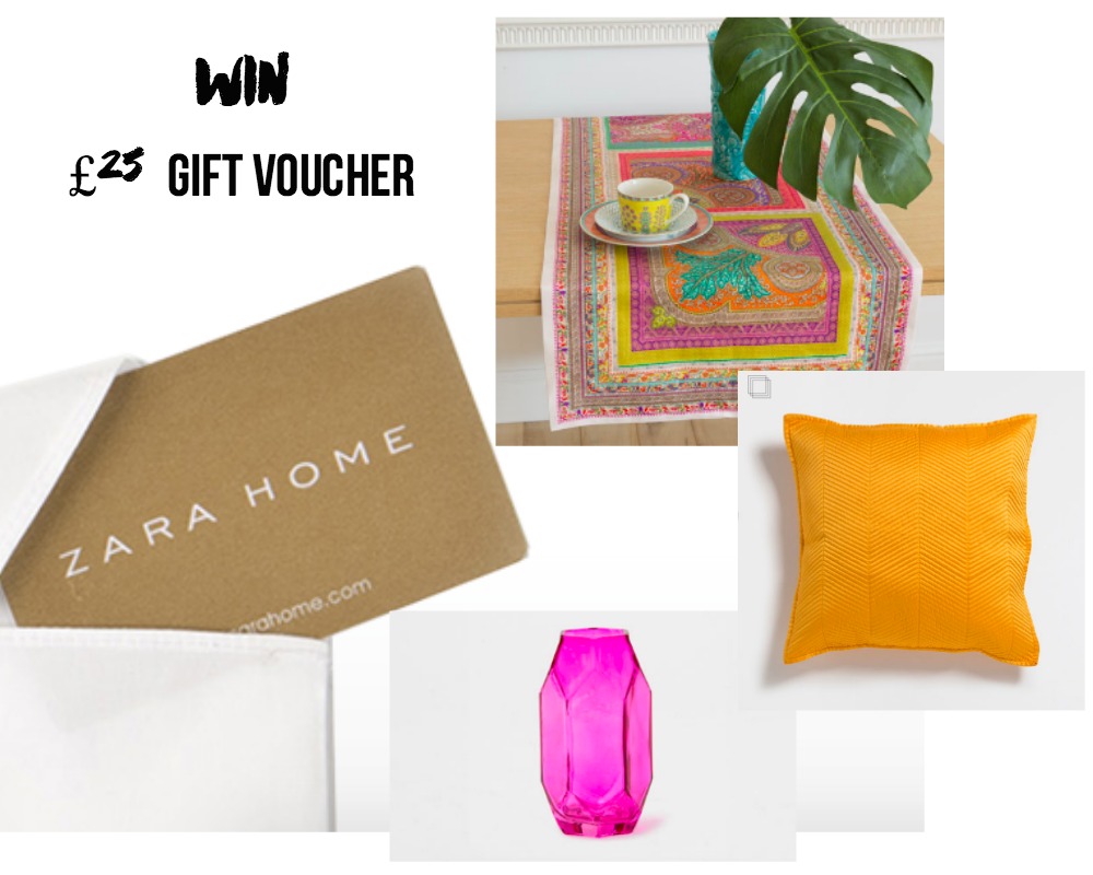 WIn £25 Gift voucher to Zara Home competition giveaway