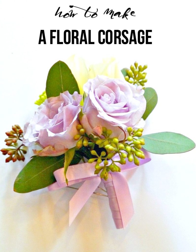 how to make a floral corsage