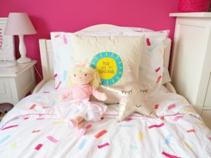 A very bright big girl bedroom tour