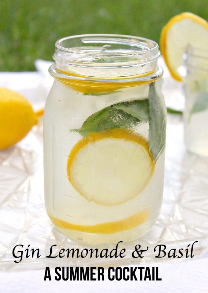 Gin Lemonade & Basil A Summer Cocktail recipe