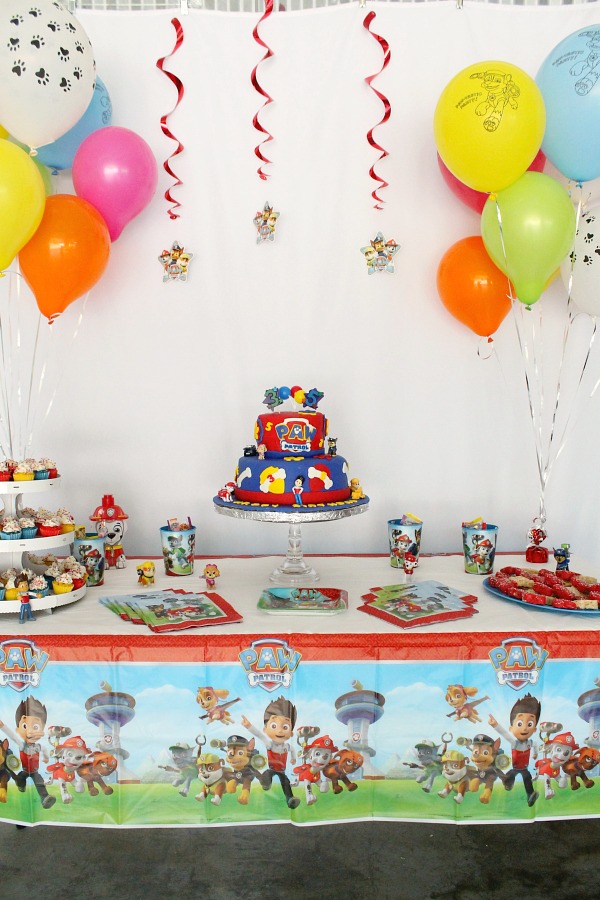 A Paw Patrol Birthday Party for two