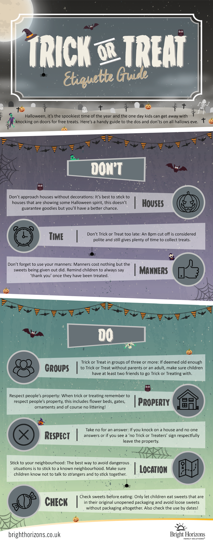 Stay safe this Halloween Do's and Don't of Trick or Treating