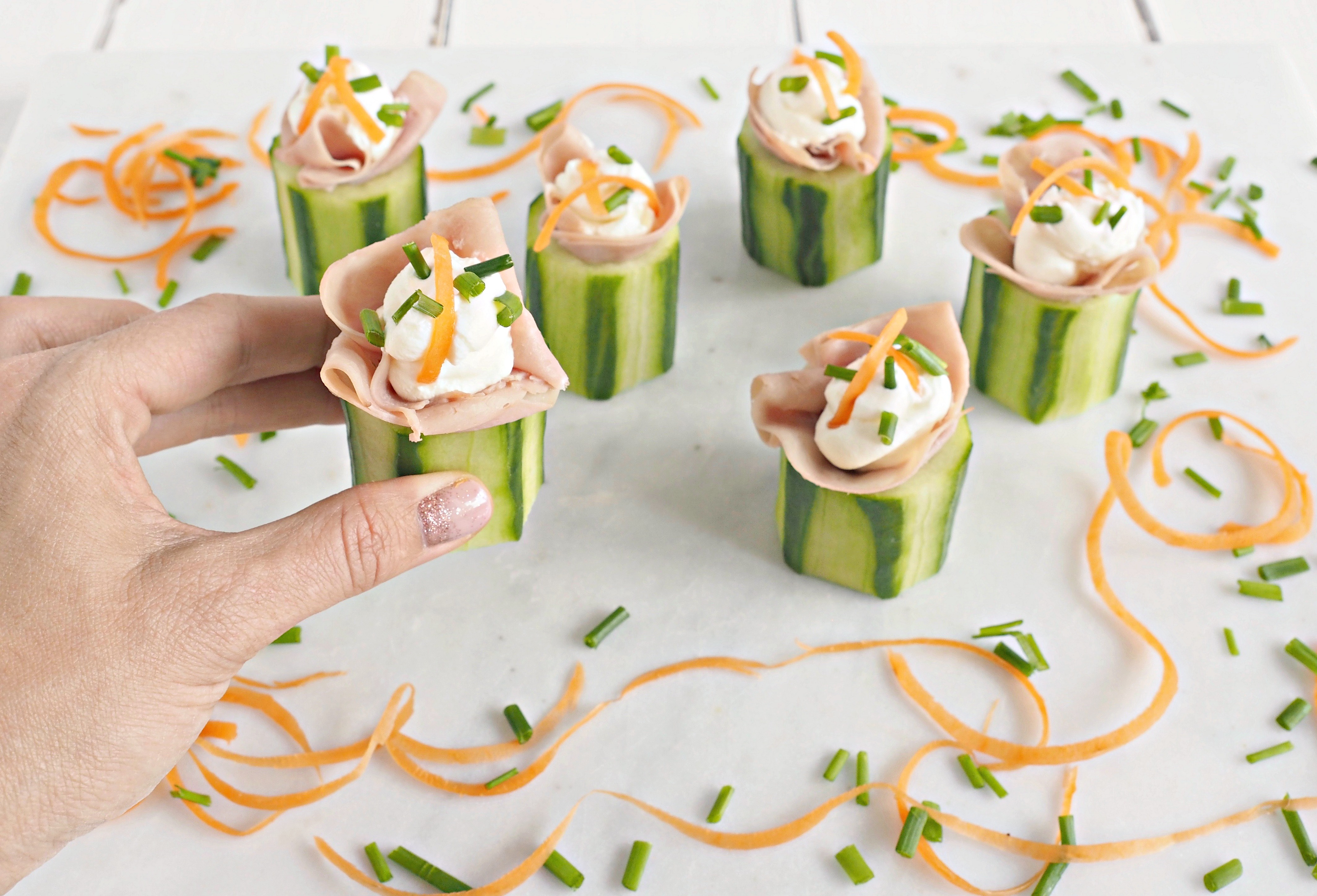 Healthy Ham & Cucumber Snack Bites Recipe