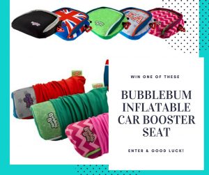 WIn giveaway prize competition booster seats inflatable travel car seats BubbleBum