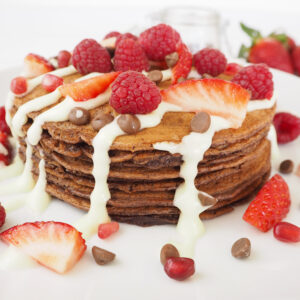 Perfect Chocolate Pancakes Recipe With Berries