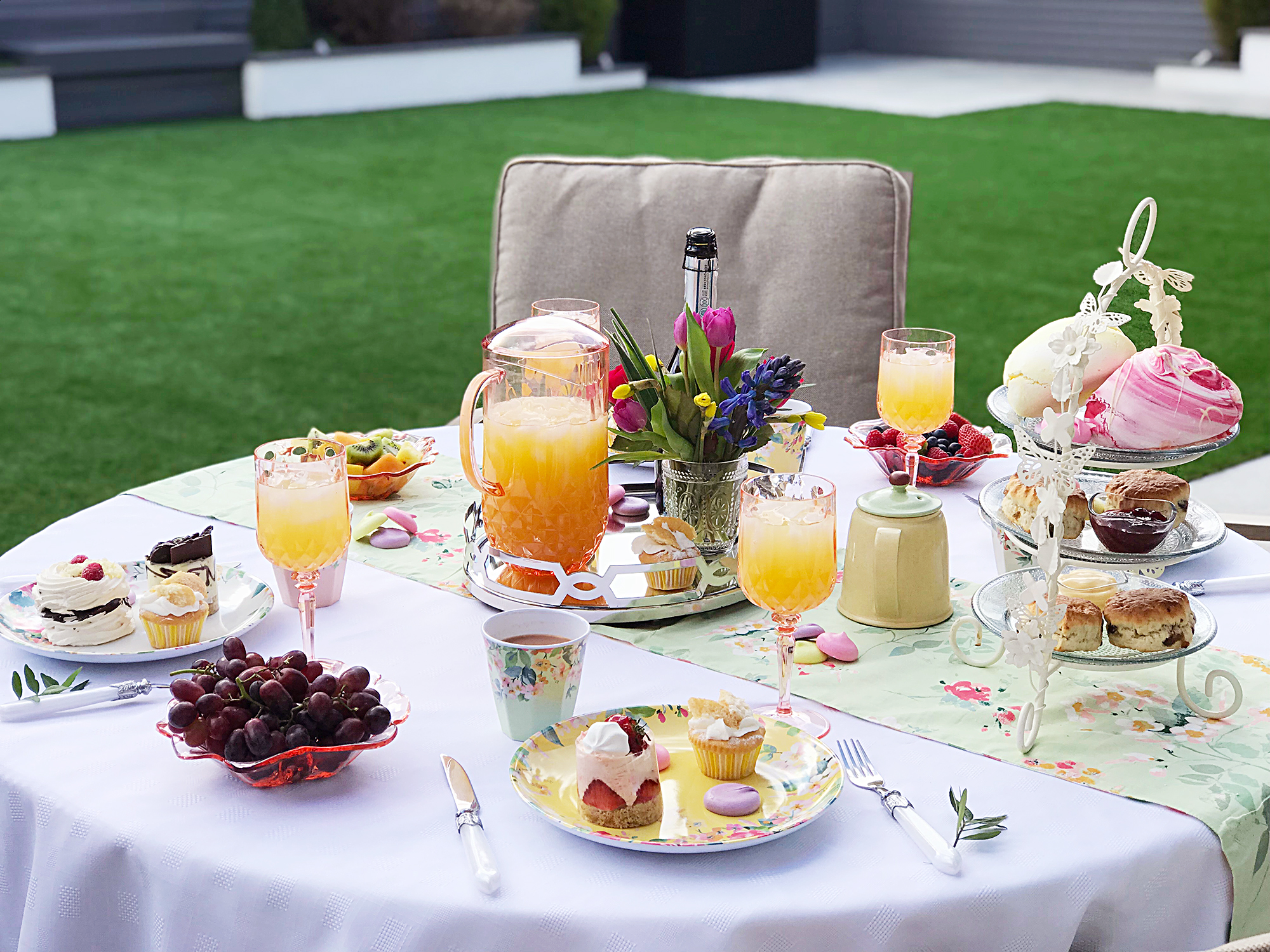 How to Style a Garden Afternoon Tea Baby Shower with Laura Ashley