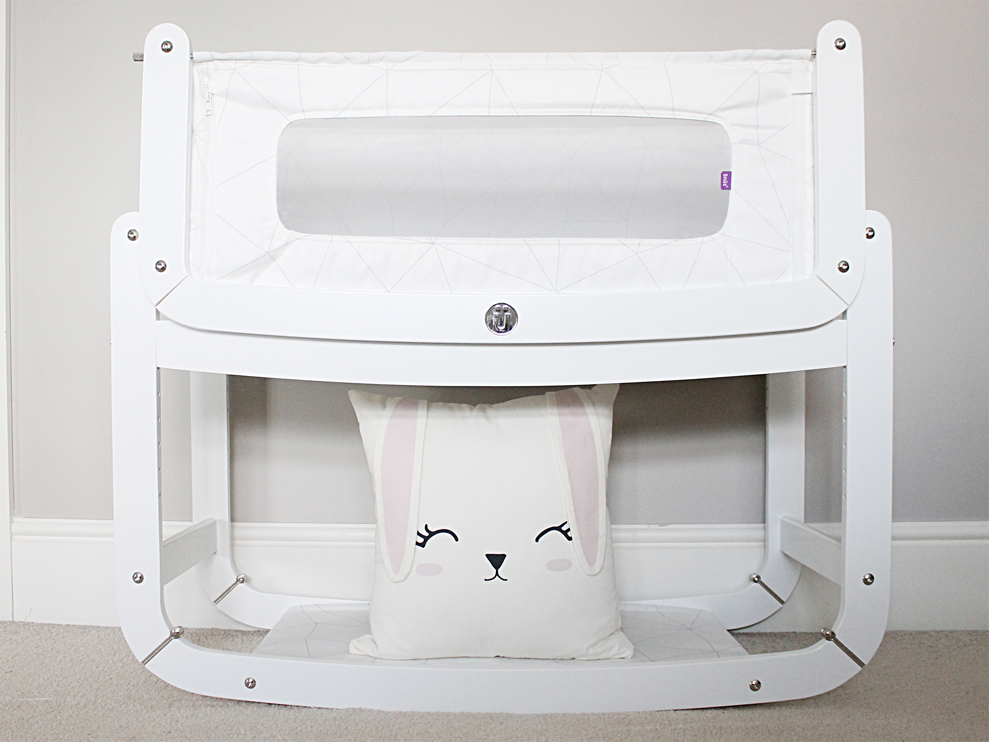 SnuzPod 3 in 1 Bedside Crib cot bassinet in white