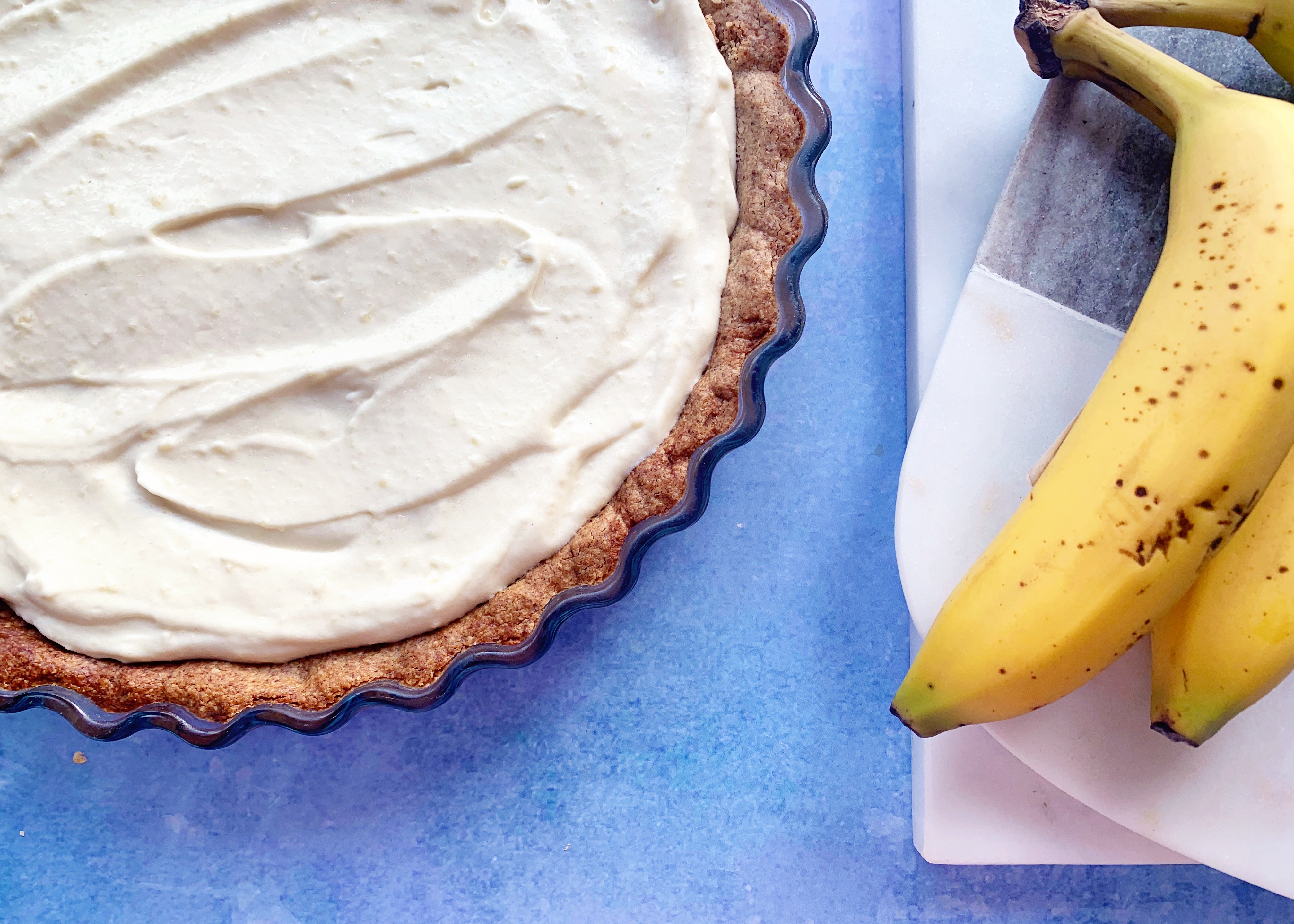 Vegan Banana Cream Pie with Pomegranate Recipe