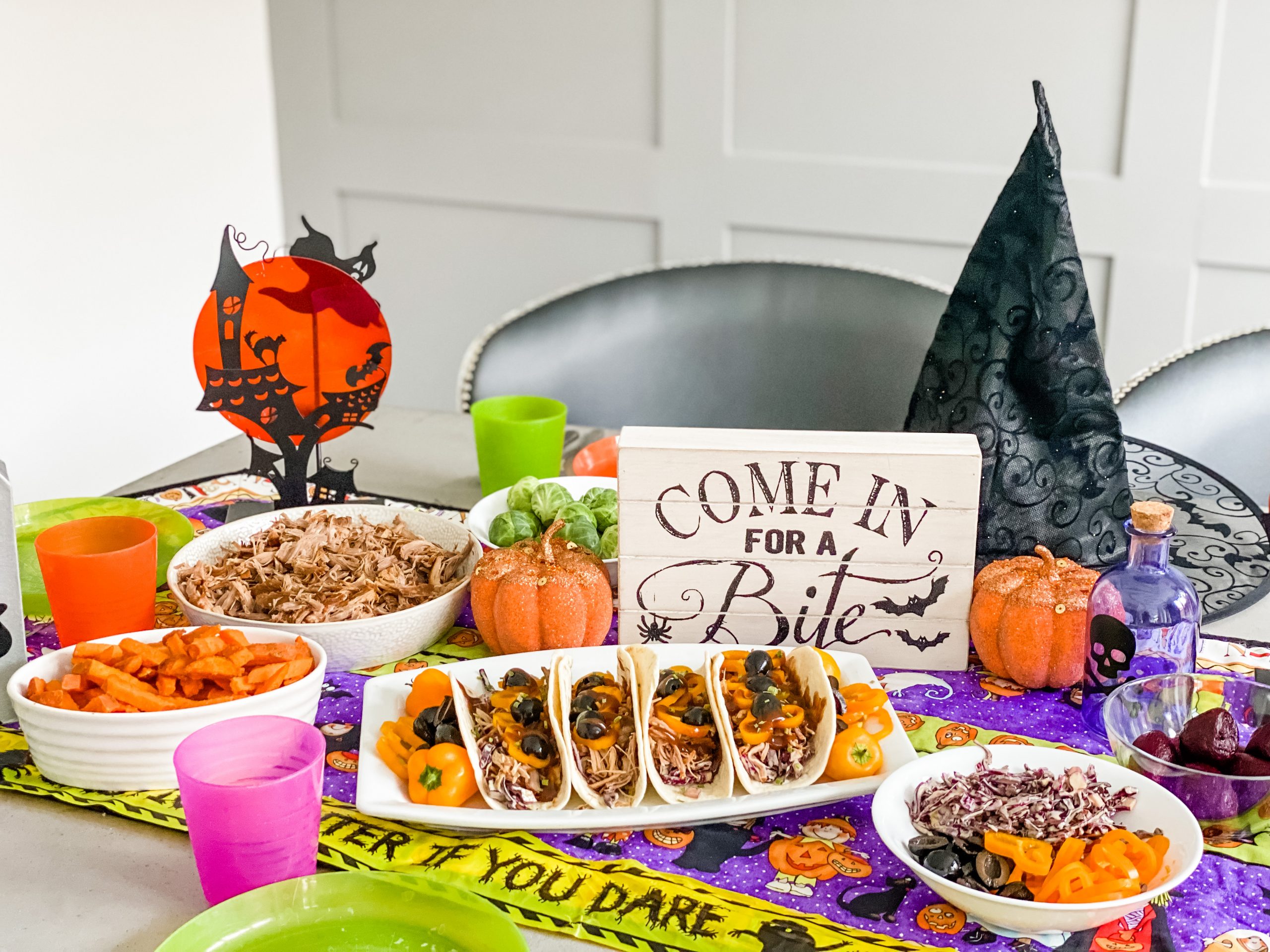 Halloween Pulled Pork Tacos Recipe